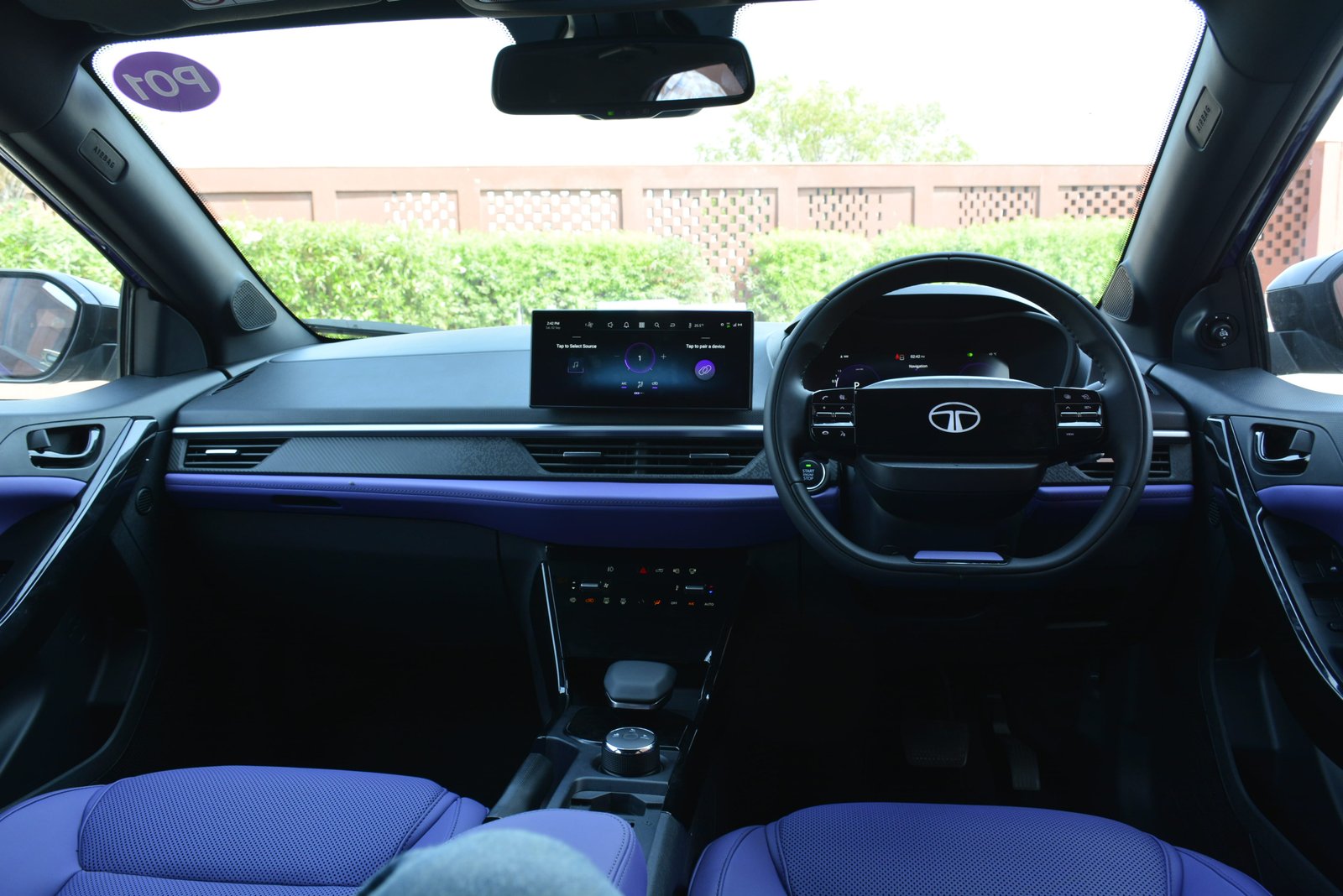 Tata Nexon interior — Layered dashboard
