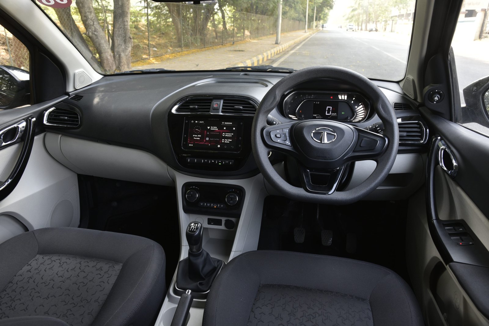 Tata Tigor interior — Connected dashboard